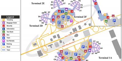 Soekarno hatta airport terminal 2 arată hartă