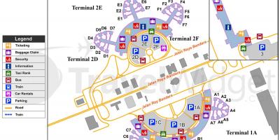 Soekarno hatta airport terminal hartă