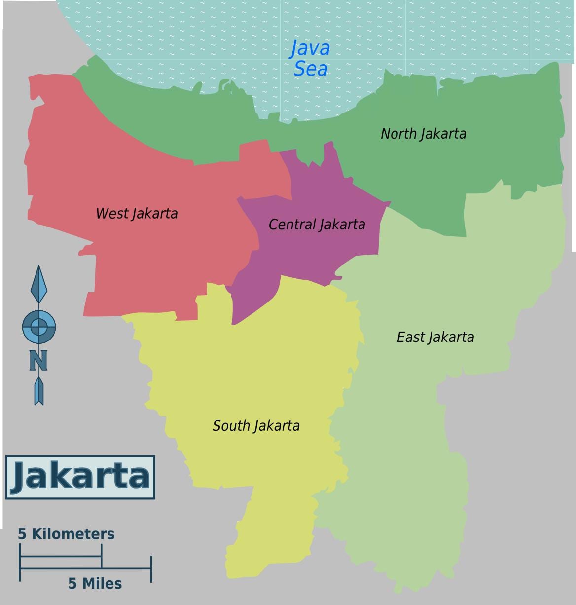 capitala indoneziei hartă
