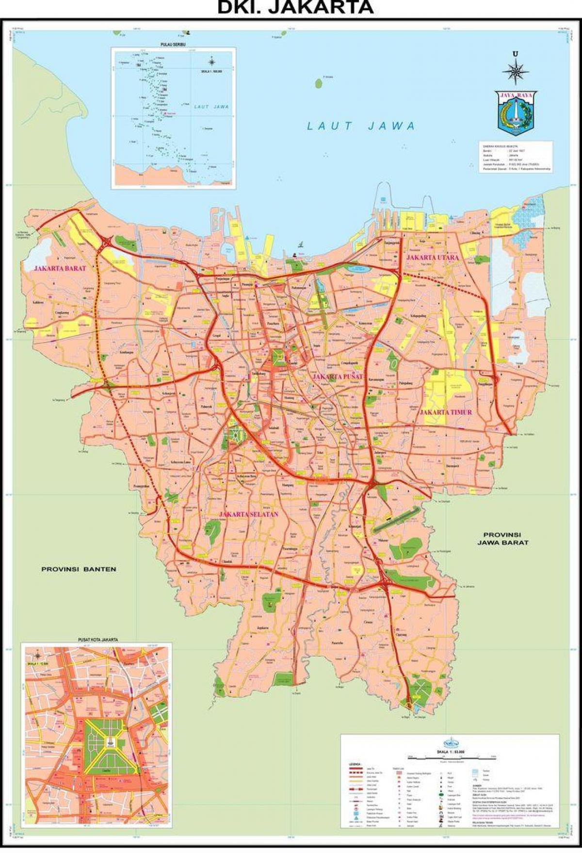 harta Jakarta orașul vechi